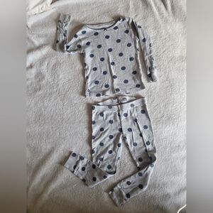 Carter's Gray and Blue Polka Dot Pajama Set